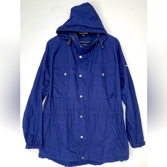 Ralph Lauren Polo Sport  Full Zip, Button Flap Cover. Hooded Jacket. Size: M - Picture 7 of 7